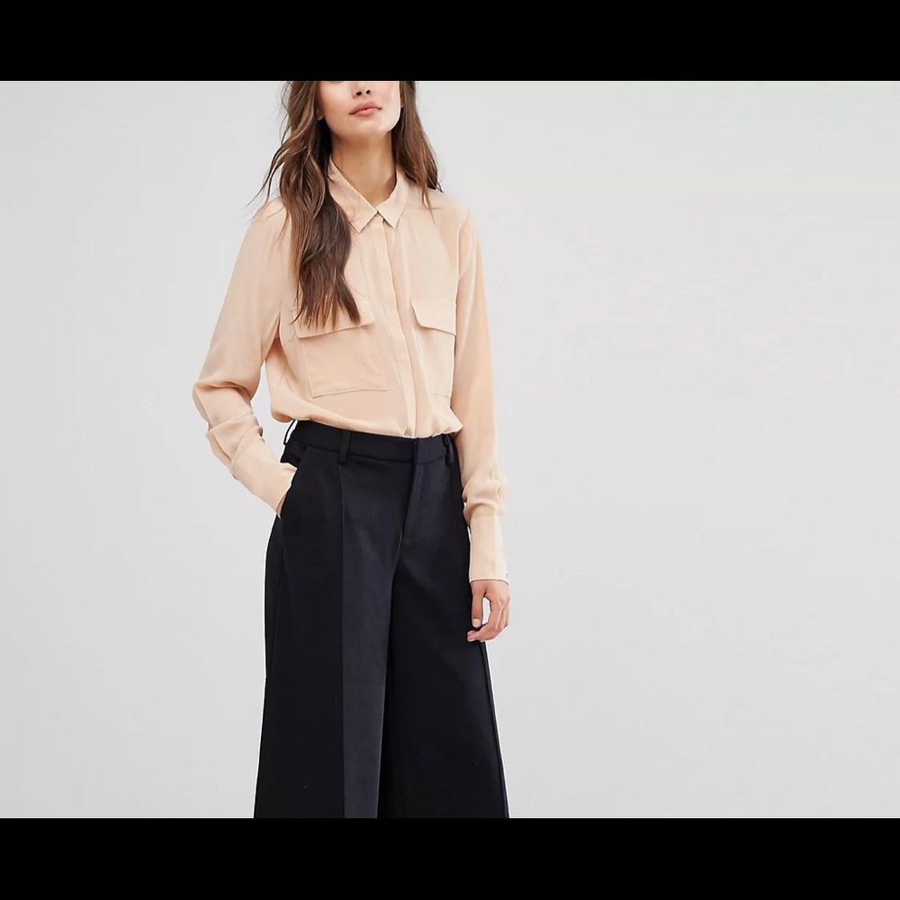 Kate Spade SATURDAY silk blend button down blouse